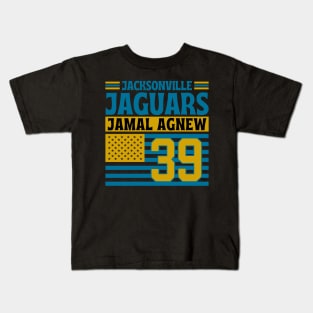 Jacksonville Jaguars Agnew 39 American Flag Football Kids T-Shirt